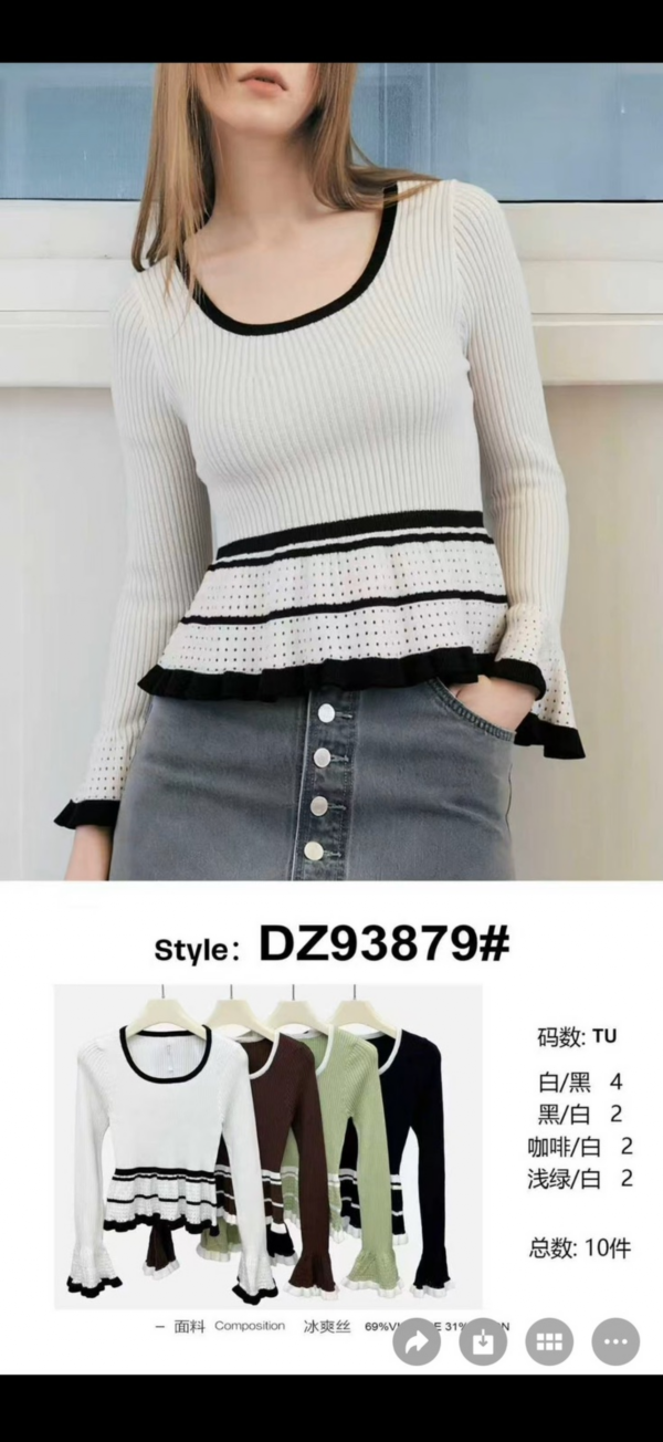 Bluzki damskie Roz Standard,  Mix Kolor Paczka 10 szt